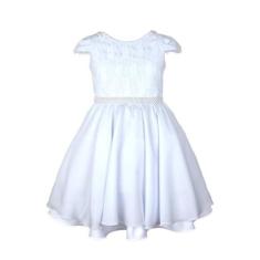 Vestido Branco Infantil Festa - Primeira Comunhão - Formatura