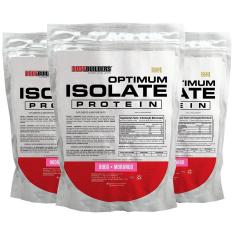 Kit 3x Optimum Isolate Whey Protein  900g   - Bodybuilders-Unissex