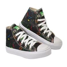 Tênis Botinha Infantil Personagens Cano Alto Menino Club Magia Aranha/