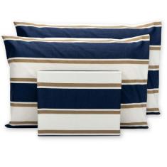 Jogo De Lençol Super King 3 Pçs Com Elástico + 2 Fronhas Estampado 180