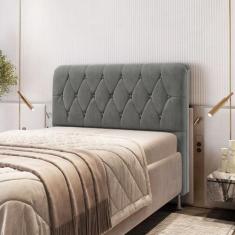 Cabeceira Sirius 160 / Sued Cinza  - ARADECOR, Cinza, QUEEN