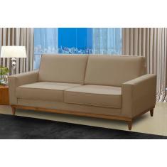 Sofá 2 Lugares 1,80m Living Lavinia Linho Bege Adonai Estofados