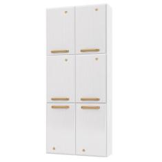 Paneleiro Duplo de Aço 6 Portas Telasul Diamante Branco