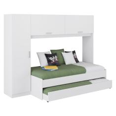 Bicama Com Colchão Incluso E Guarda-roupas Multimóveis Fgm1909 Branca