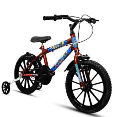 Bicicleta Infantil Aro 16 Hot Car Laranja - Ello Bike