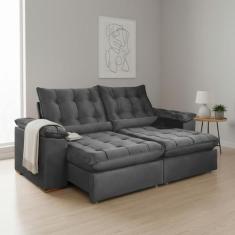 Sofá Retrátil e Reclinável 3 Lugares 250cm Dubai - Kasacomigo Estofado