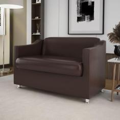 Namoradeira Decorativa Sala De Estar Elegante marrom