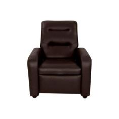 Poltrona do Papai Reclinável Classic Sintetico Marrom Matri - Matrix