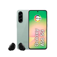 Smartphone Samsung Galaxy A56 5G Tela 6.7" 256GB Câmera Tripla 50MP Verde + Galaxy Buds Core Preto