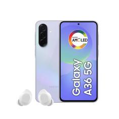 Smartphone Samsung Galaxy A36 5G Tela 6.7" 128GB Câmera Tripla 50MP Violeta + Galaxy Buds Core Bluetooth Branco