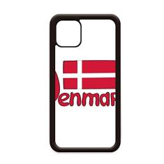 Capa com estampa vermelha da bandeira nacional Demark para iPhone 11 Pro Max para Apple Mobile Case