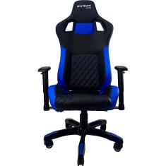 Cadeira Gamer MX15 Giratoria Preto e Azul mymax