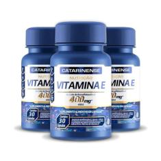 Kit 3 Vitamina E 400mg Catarinense 30 cápsulas