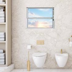 Janela de Alumínio Basculante 40x60cm Fortline Branco