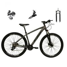 Bicicleta Aro 29 Ksw Xlt 24v Câmbio Shimano Acera K7 Garfo Trava Freio A Disco - Grafite Tam.21
