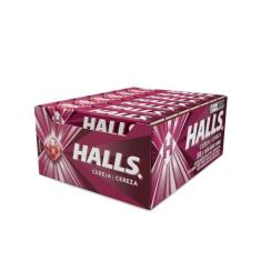 Bala Halls Cereja 28g - Caixa com 21 unidades