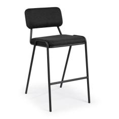 Banqueta Ipê em Aço Carbono Preto - Drop mobiliário