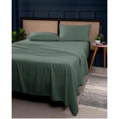 Lençol Superior  Queen Sem Elástico 400 Fios Micropercal - Out Casa Co