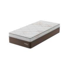 Colchão Solteiro Londres Molas Ensacadas (26x88x188) Marrom e Branco