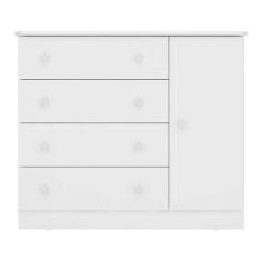 Cômoda Infantil Doce Sonho 2561 Branco Brilho – Qmovi