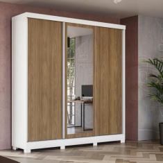 Guarda-Roupa Casal Kappesberg 3 Portas Reversiveis de Correr 3 Espelho