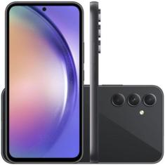Celular Samsung Galaxy A54 5G 128GB Dual   - SM-A546EZKLZTO  Preto  Qu