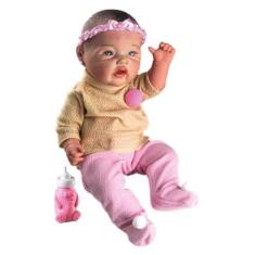 Boneca Bebê Premium Reborn By Milk Menina Milk Brinquedos