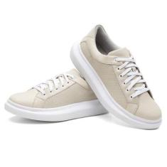 Tênis Casual Masculino Cadarço Liso Conforto Estilo Leve-Masculino