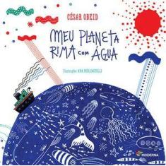 Livro - Meu planeta rima com água - editora moderna