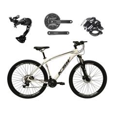 Bicicleta Aro 29 Ksw Xlt 27v K7 Câmbio Shimano Alívio Freios a Disco Hidráulicos Suspensão com Trava-Unissex