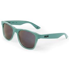 Óculos de Sol Hupi Brile Armação Verde Água Lente Roxa Espelhada Unissex, Cor: Verde Água