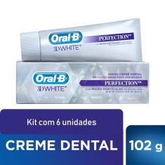 Kit Creme Dental Oral-B 3D White Perfection 102g  com 6 unid.