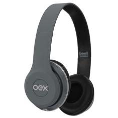 Fone de Ouvido Style Headphone Cinza - Newex