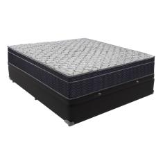 Cama Box Baú Preto Viúvo Extra Firme Airtech D45 Ortobom