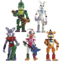 5pcs fnaf Freddy urso figuras modelo 13cm pvc luz Freddy an