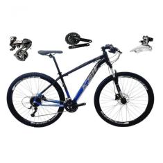 Bicicleta Aro 29 Ksw Xlt Shimano Altus 24v Freio Disco Hidráulico Garfo Trava - Preto/azul Tam.15
