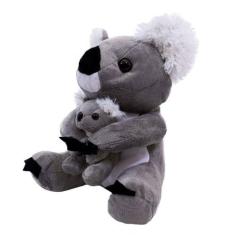 Coala De Pelúcia Com Filhote 28 Cm  Fofy Toys