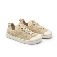 Infantil - Tênis Tip Toey Joey Easy Dourado e Bege  menina