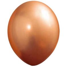 Balão Cromado Alumínio Bronze - 16 Polegadas - 10 Unidades - Happy Day