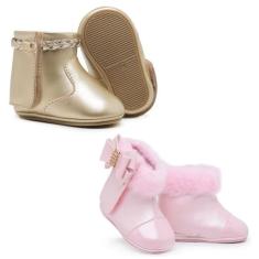 Kit Feminino Tênis E Sapatinho De Menina Para Batizado Confortável - S