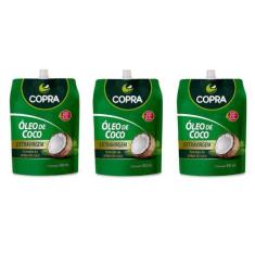 Kit 3uni Óleo de Coco Extravirgem 500ml pouch - Copra