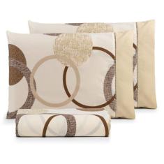 Jogo de cama Casal 3pç estampado ponto palito 100% algodão - SAFIRA EN