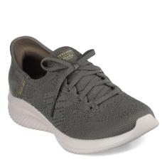 Skechers Tênis feminino Martha Stewart Ultra Flex 3.0-Back on Track Hands Free Slip-ins, Oliva, 35