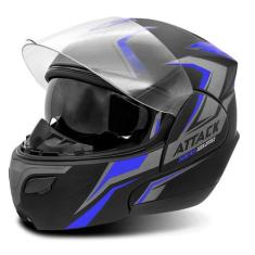 Capacete Moto Escamoteável Robocop Pro Tork New Attack Viseira Interna