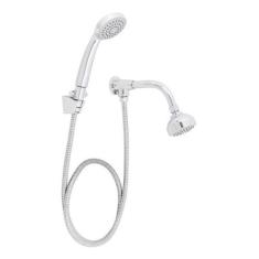 Chuveiro Ducha Cromada Com Chuveirinho - Prateado - Celite