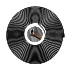 Borracha Protetora Borda Portas Carro Universal 10 M Preta [f103]