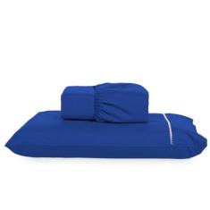 Jogo de Lençol Solteiro Micropercal Elegante 200 Fios Ponto Palito 2 P