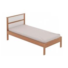 Cama Solteiro Cm8004 Amêndoa/Branco - Tecno Mobili