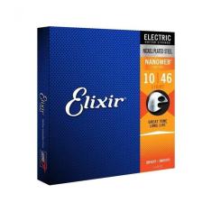 Encordoamento Para Guitarra .010 Light Nanoweb 12052 Elixir