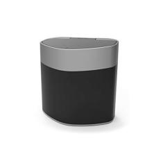 PRAT.K Lixeira Plástica 5 Litros para Pia Preta - Compacta e Funcional